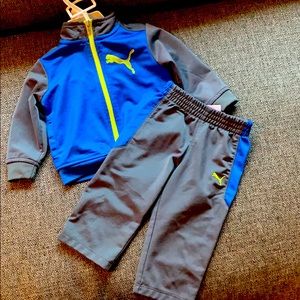 Little kids puma sweat suit